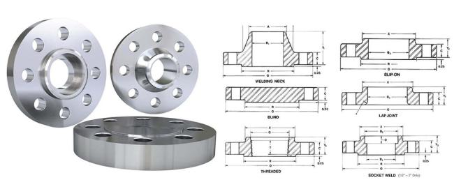 Manufacturers En 1092 JIS BS as 2129 Carbon Steel Weld Neck Flange Stainless Steel 304 Weld Neck Flange Custom Stainless Steel Weld Flange