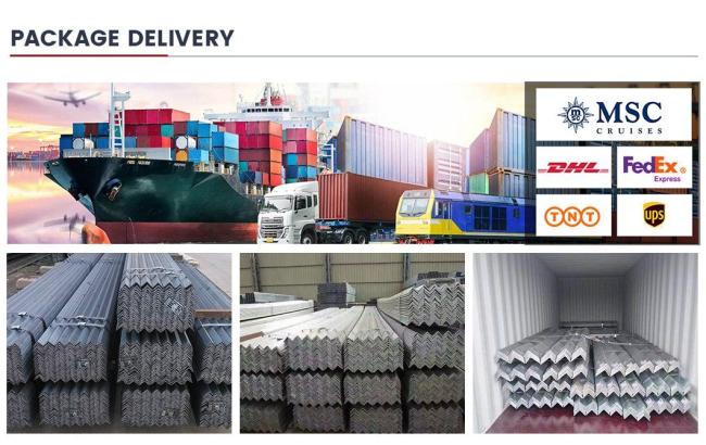 Q235 Q345 SS400 Hot Rolled Structural Steel Angles Perforated Angle Steel Construction Angle Iron with Equal / Unequal Sides