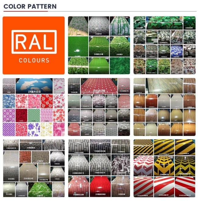 Whiteboard Color Code Ral 9016 Prepainted Galvanized Steel Coil 0.4mm PPGL in Steel Coils Color Coated Surface Sheet PPGI Material