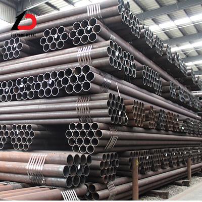 China Producción directa JIS estándar En 10219 S235jr S355gh tubo de acero suave sin costura tubo de acero negro de hierro 6m 12m de acero al carbono en venta