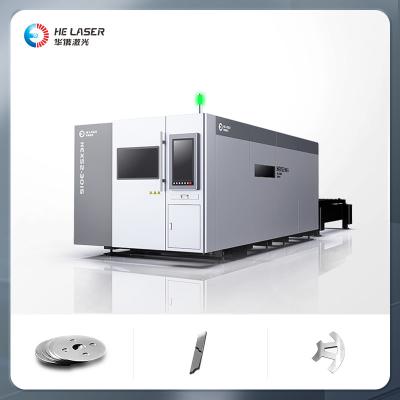 China 3000w 6000w Plate Fiber Laser Cutting Machine For Iron Steel Aluminum Copper Plate Sheet for sale