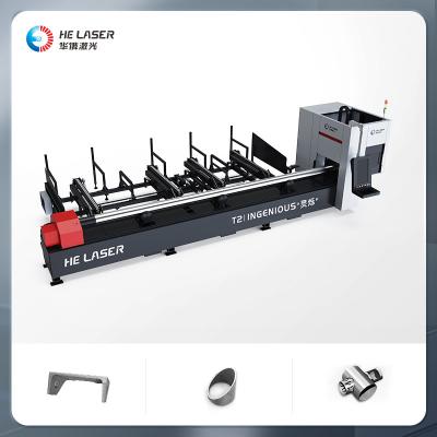 China Stainless Steel Tube Laser Cutting Machine / CNC Laser Pipe Cutter Machine for sale