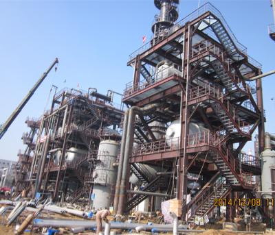 中国 カスタマイズされたプレハブの産業化学鉄骨フレームの鉄骨構造の研修会 販売のため