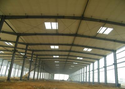 China Large double span heavy crane water-proof steel structure workshop for sale