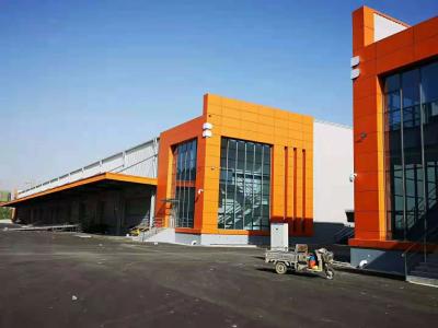 China Edificio prefabricado de la estructura de acero del marco del taller porta industrial de la estructura de acero en venta