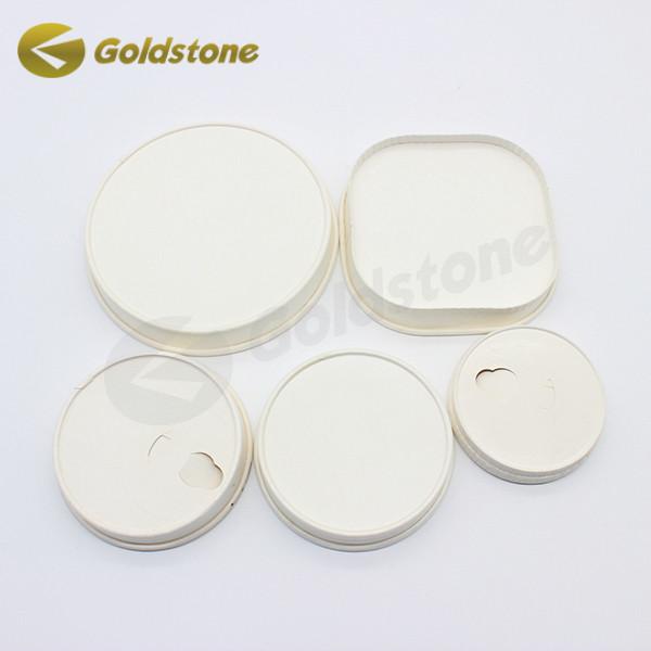 Quality Sustainable Disposable Paper Cup Cover Paper Based Caps For Coffee Shops Cafes for sale