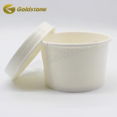 China 3in  Hygienic Ice Cream Cup Paper Lid Disposable Cup Covers Glossy Lamination for sale