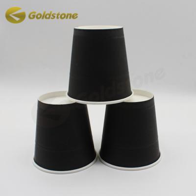China FDA SGS Black Paper Coffee Cups Disposable For Busy Individuals And Enthusiasts for sale
