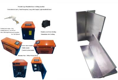 中国 手持ち 1500 ワットのレーザー溶接機 キッチン用具 ドア・ウィンドウ 溶接 販売のため