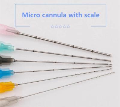 China Blunt Tip Micro 18G 21G 23G 25G 27G Cannula Piercing Needles for sale