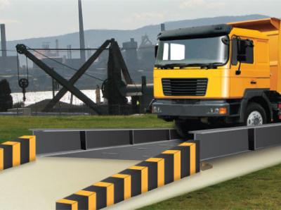 China Portable Electronic Truck Scale Movable Road Weigh Bridge 80t 3*6m for sale