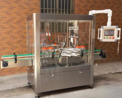 China Sauce Glass Jar Twist Off Vacuum Capping Machine Rotary Filling And Capping Machine for sale
