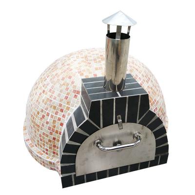 China Meats Ceramic Outdoor Pizza Oven Granite Wood Fired Pizza Oven Easily Move for sale
