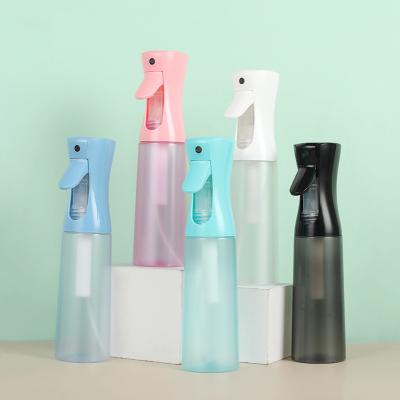 China Frosted Continuous Spray Bottle 200ml 300ml 7oz 10oz Personal Care Packaging Mist Bottle for sale
