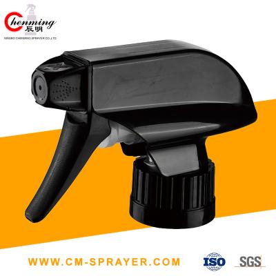 China Black Fine Mist Trigger Sprayer Pump 28/410 Black Ratchet Sprayers 0.12CC Car Wash for sale