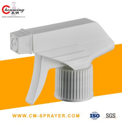China Foam Ratchet Neck Trigger Sprayer Green White 28mm Black Trigger Spray Tops for sale