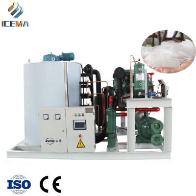 China 8 Tons Seawater Flake Ice Machine Commercial Flake Ice Maker for sale