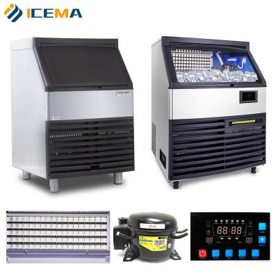 China The Nissan 40 kg stainless steel commercial ice cube machine can be customized to size ice cubes for use in bars for sale