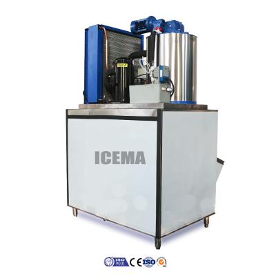 China Air Cooling / Water Cooling Flake Ice Maker Machine 1 Ton 2 Ton Ice Machine for sale