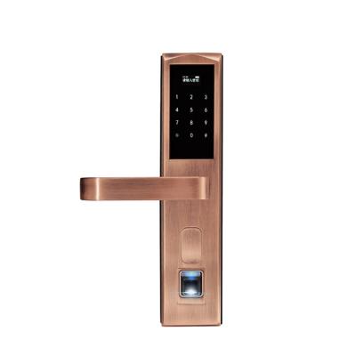 China Wood Door Electronic Door Locks Fingerprint Security System Long Battery Life Span for sale