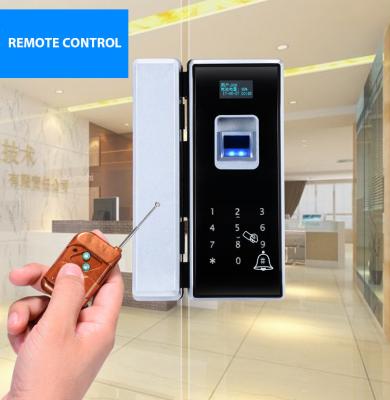 China RF Card Biometric Glass Door Lock Semiconductor Sensor Big Data Capacity for sale