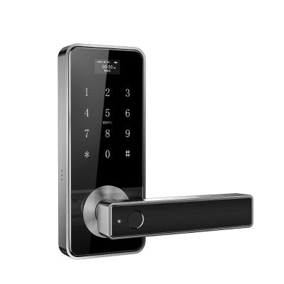 China Cerradura de puerta sensible elegante de la huella dactilar del telclado numérico con alta seguridad de la alarma en venta