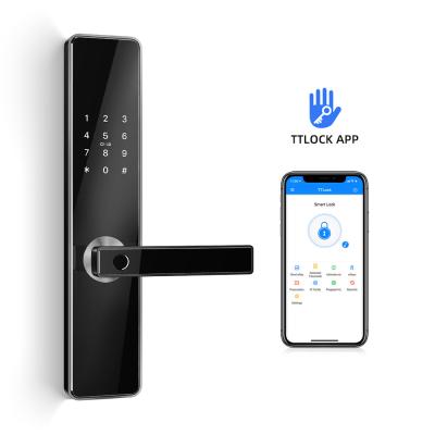 China Big Panel Fingerprint Door Lock App Remote Control Customized Logo for sale