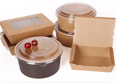 China Chinese take out boxes takeaway box kraft paer bowl paper food containers needle box for sale