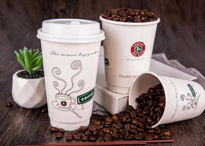 China Biodegradable 8oz 10oz 12oz 16oz 20oz printed color disposable  paper coffee cup for sale
