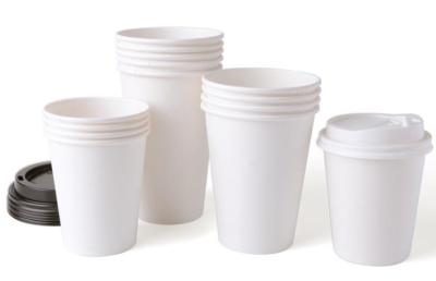 China 12OZ DISPOSSIBLE PAPER CUPS WITH LIDS FOR HOT DRINKS PERSONALIZED PAPER COFFEE CUPS for sale