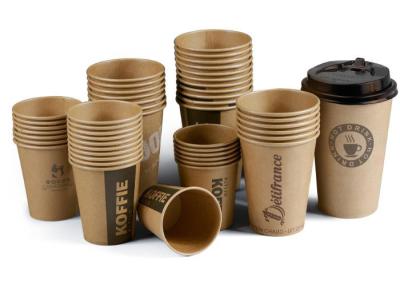 China Disposable white paper coffee cups 8 oz paper coffee cups mini paper coffee cups for sale