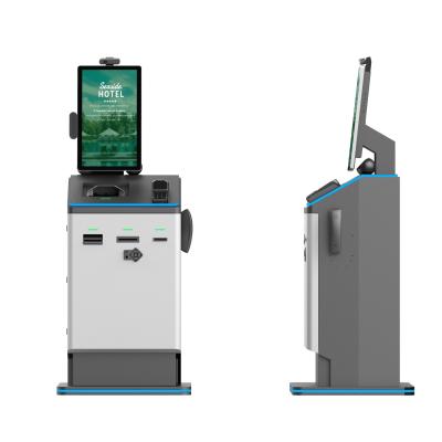 China Hotel Self Check In Kiosk Free Standing With Document Scanning / Payment Collection for sale