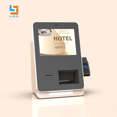 China Desktop Hotel Self Service Kiosk For Room Key Dispense ADA Compliant Smart Solutions for sale