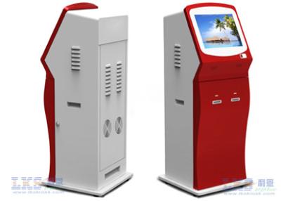 China Indoor Free Standing Card Dispenser Kiosk with Touch Screen Use In Bank for sale