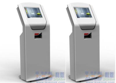 China Saw Touch Screen Free Standing Kiosk With Barcode Scanner Self Payment PC System for sale