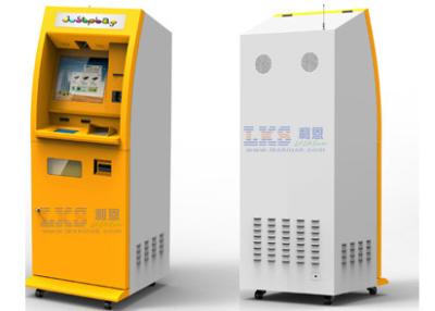 China Máquina de caixa automático dupla de terminal de tela do toque com aceitante da moeda à venda