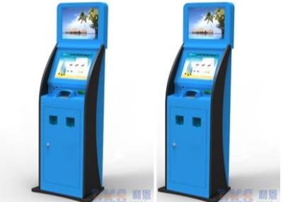 China Cash Acceptor / Coin Acceptor Ticket Vending Machine / Kiosk Blue Color for sale