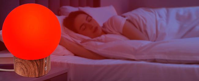 Close-up of 630nm red light therapy technology