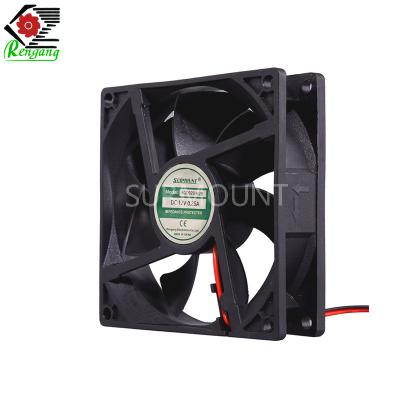 China 0.5A 90mm Computer Cabinet Cooling Fan High Speed With 7 Blades for sale