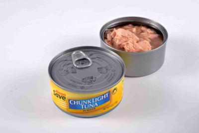 Chine Le bonito en boîte Tuna Chunk/a déchiqueté en huile végétale Chine a mis en boîte Tuna Fish à vendre