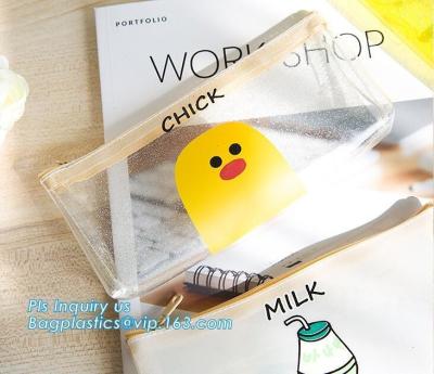 Chine Emballage zip-lock frotsed clair en plastique recyclable de sac de PVC de glisseur mat de vinyle, sac de tirette de glisseur pour l'emballage de vêtement à vendre
