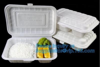 China Compartment Food Container Round Food Containers Rectangular Food Containers Deli Containers BAGEASE BAGPLASTICS PACKAGE for sale