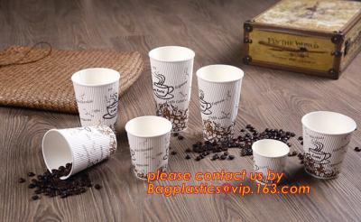 China Utilización las tapas plásticas disponibles de la taza de papel y del café, tazas del pla, tazas de papel biodegradables con las tapas, pape abonable del 100% en venta