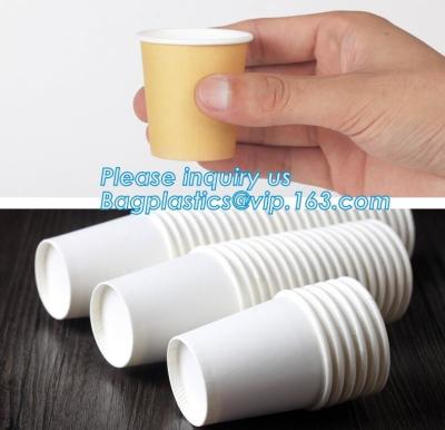 China Custom made take away biodegradable PLA coffee disposable paper cups,Fully stocked biodegradable ripple paper cup PACKAG for sale