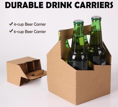 China Wine bottle carrier, disposable paper holder,newspaper holder recycling,take away coffee cup carrier, handy, handle pac for sale