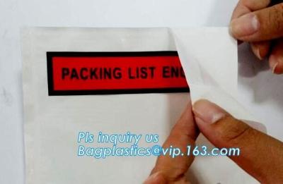 China Envelopes autoadesivos do PE para a lista de embalagem dos documentos/encarregados do envio da correspondência polis/sacos de envio pelo correio do plástico, envelope do bloco do correio, bagease pac à venda