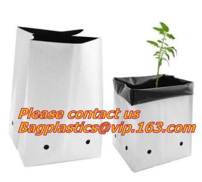 China Planters Biodegradable Garden Bags , Flower Plant Bags Plant Grow Nursery Poly Pots for sale