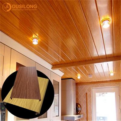 China Decorative beveled Strip Suspended Metal Ceiling S shaped  150mm x 3450mm for sale