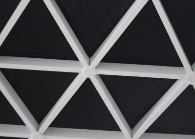 China Extruded Triangle Commercial Ceiling Tiles , Aluminum Suspending Ceiling Grid for sale
