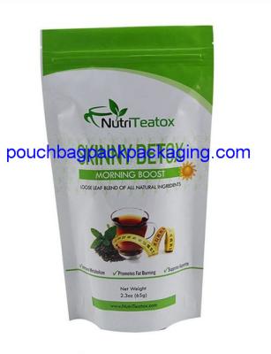 China Custom doypack for tea with zip on top, high quality zipper doypack from China for sale